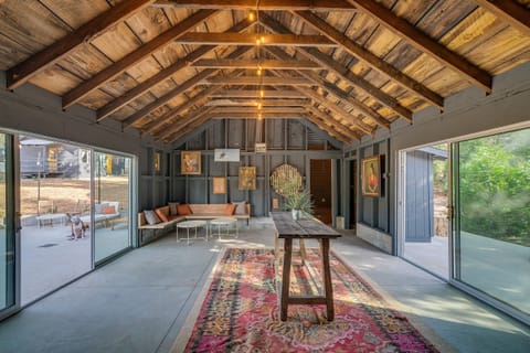 Inside shot of the barn which is a shared space