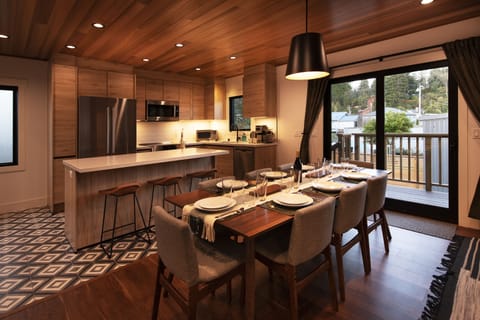 Room for eveyone to dine comfortably at the table.