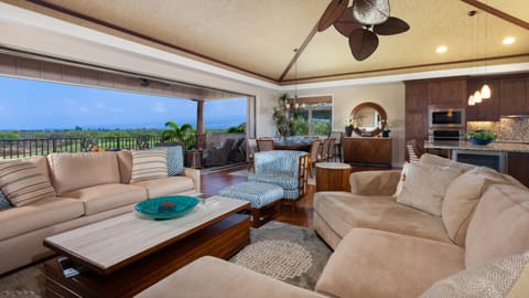 Slide open the pocket doors for seamless access to the covered lanai