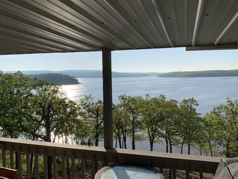 View from the covered deck