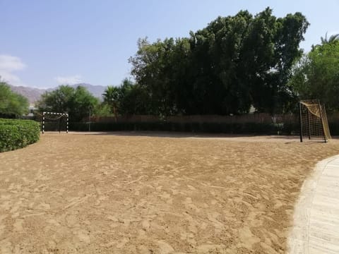 Sand soccer/football field available at the resort.