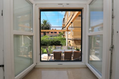 Villa White & Co | View from the double bedroom in the studio