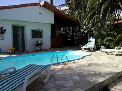 Indoor pool, sun loungers