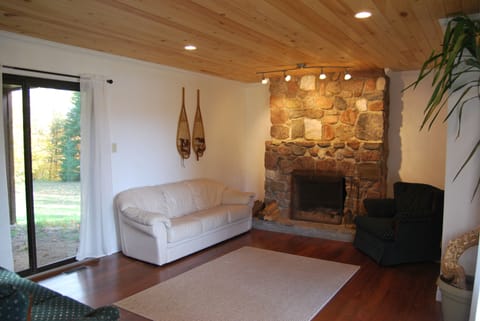 Living area | Fireplace, stereo