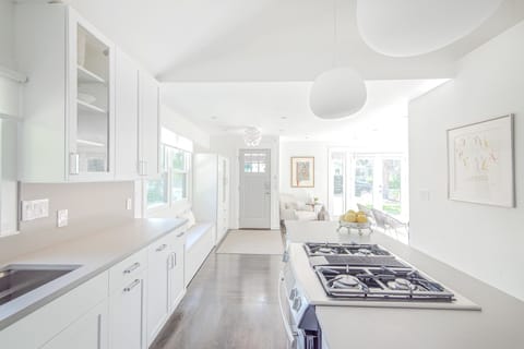 A fully equipped kitchen awaits you.