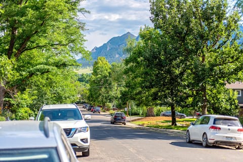 View the flatirons from the street in front of the house!