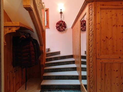 Stairs to entertaining area and further bedrooms