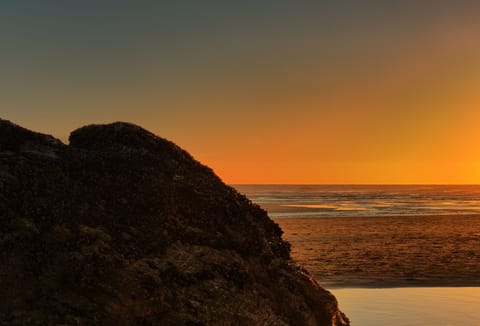 Nothing is more peaceful than a sunset on a quiet beach
