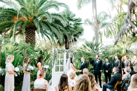 Outdoor banquet area