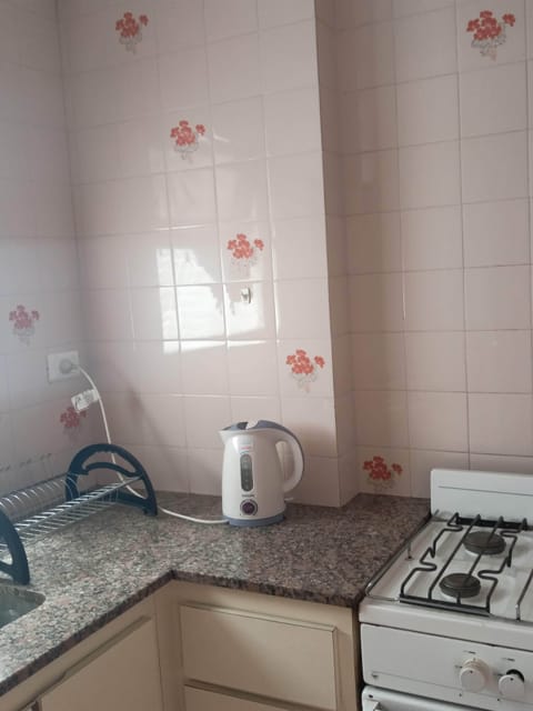 Fridge, microwave, oven, electric kettle