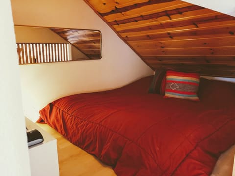 Full size bed for 2 in the loft