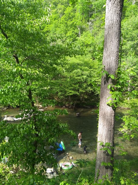 Bring your inflatable donut and have fun at the river