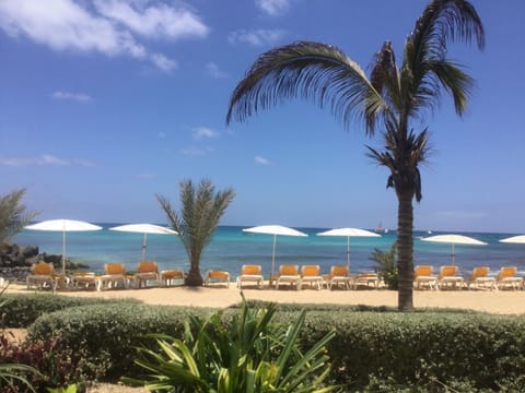 On the beach, beach towels