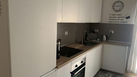 Fridge, oven, stovetop, electric kettle