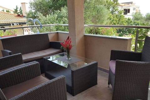 Cozy terrace, balcony with the view