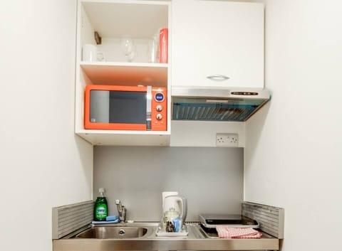 Fridge, microwave, stovetop, highchair