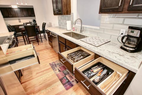 fully stocked kitchen
