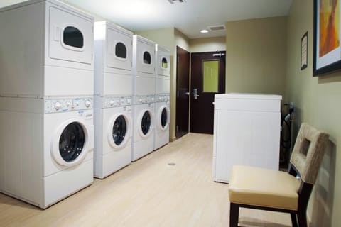 Take advantage of the on-site laundry.