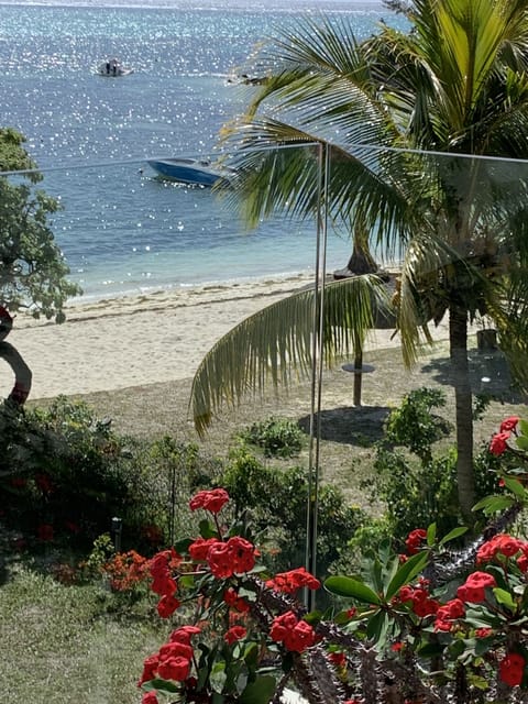 Beach nearby, sun loungers, beach towels