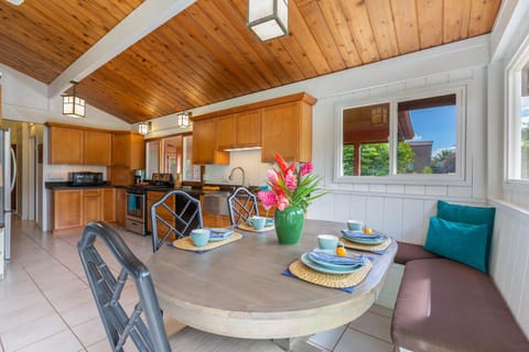Indoor dining located in the main house