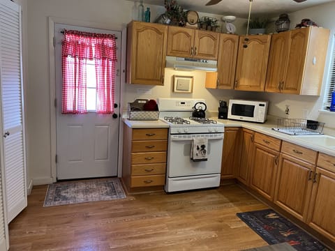 SW facing back patio off kitchen