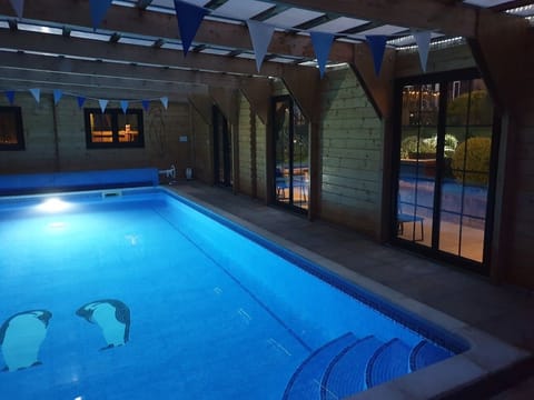 Indoor pool, a heated pool