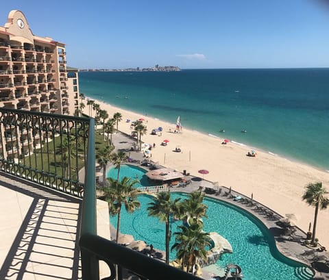 Beach nearby, sun loungers