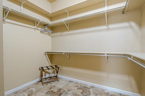 Vacation wardrobe? No problem — this closet has space to spare