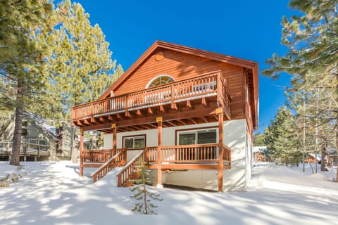 Rear of Home Showing Two Back Decks