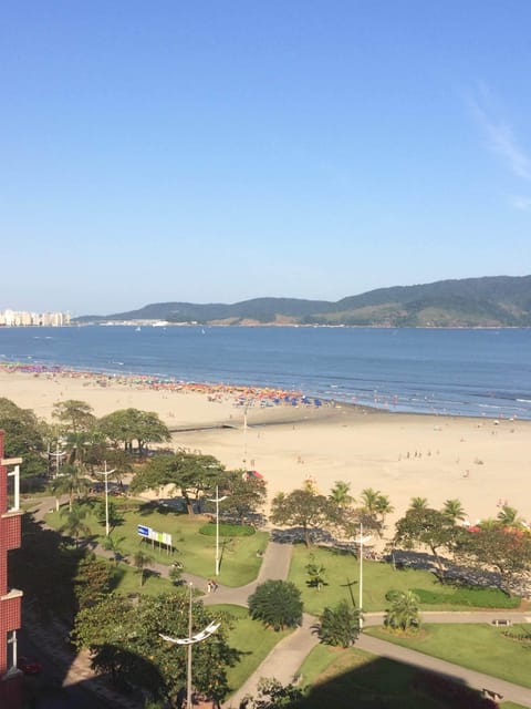 On the beach, sun loungers