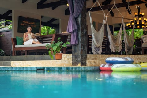 Indoor pool, outdoor pool