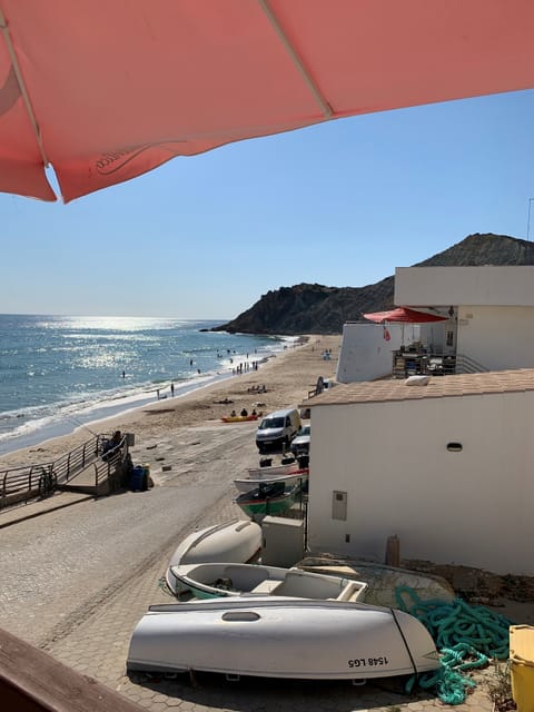 Beach nearby, sun loungers