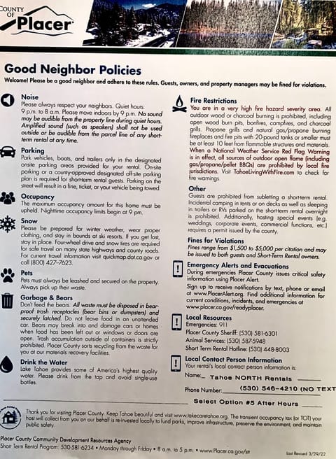 Good Neighbor Flyer - Placer County