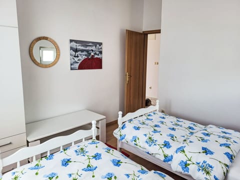 Furniture, Property, Azure, Textile, Comfort, Interior Design, Bed, Floor, Wood