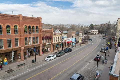 View of Downtown Manitou off shared 3rd level balcony