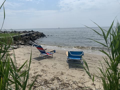 Sun loungers, beach towels