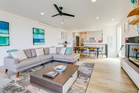 Living Room | Electric Fireplace | Smart TV w/ YouTube TV | 2nd Floor