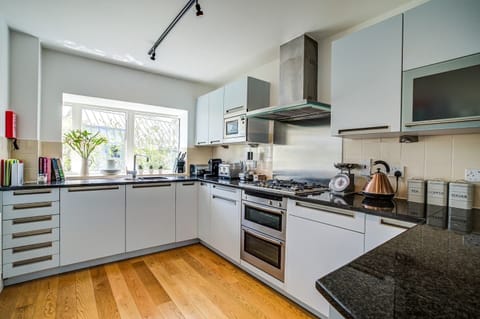 wider view of the kitchen