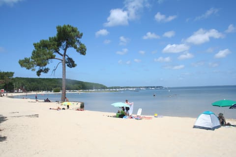 Beach nearby, sun loungers