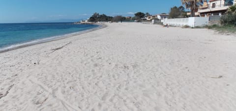 Beach nearby, sun loungers