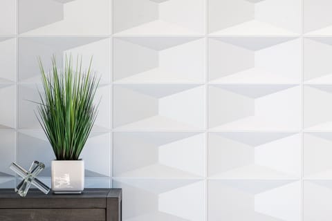 Beautiful accent walls throughout