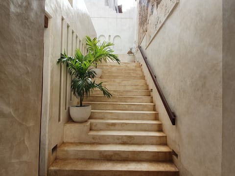 Stairs leading you to the first floor