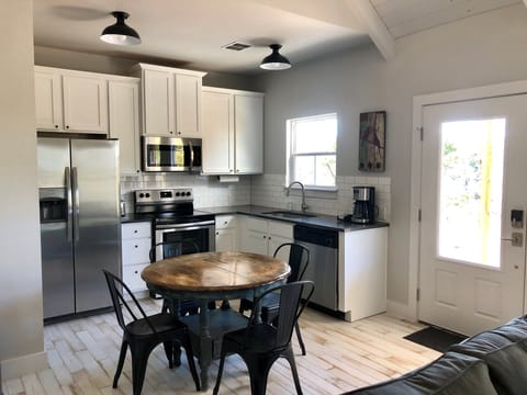 Full Kitchen with antique farmhouse table