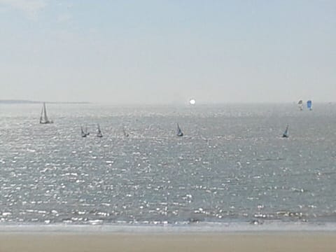 Beach nearby, sun loungers