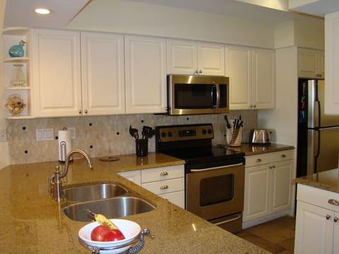 Well appointed kitchen.