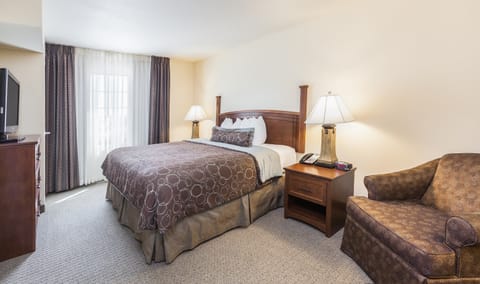 Drift to sleep in a comfortable bed after a wonderful day outside.