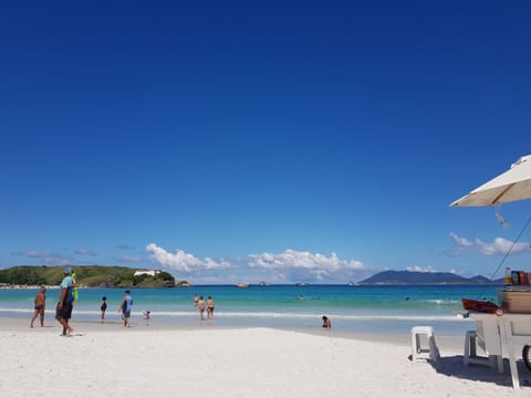 Beach nearby, sun loungers