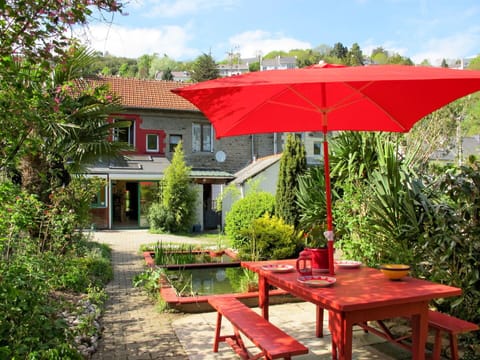 Furniture, Red, Table, Chair, Outdoor Furniture, Outdoor Table, Pink, Garden, Shade, Umbrella