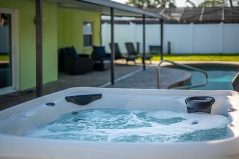 Hot tub, heated pool, lounge.  Rinse, repeat.
