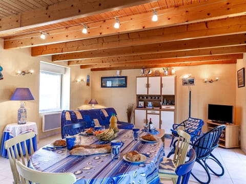 Table, Property, Furniture, Building, Decoration, Blue, Azure, Lighting, Interior Design, Chair